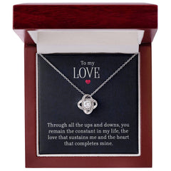 To My Love - Love Knot Necklace