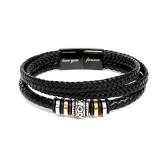 Your Love is not Just a Feeling - Mens Leather Bracelet